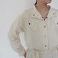 80s EURO Design Ivory Jumpsuit