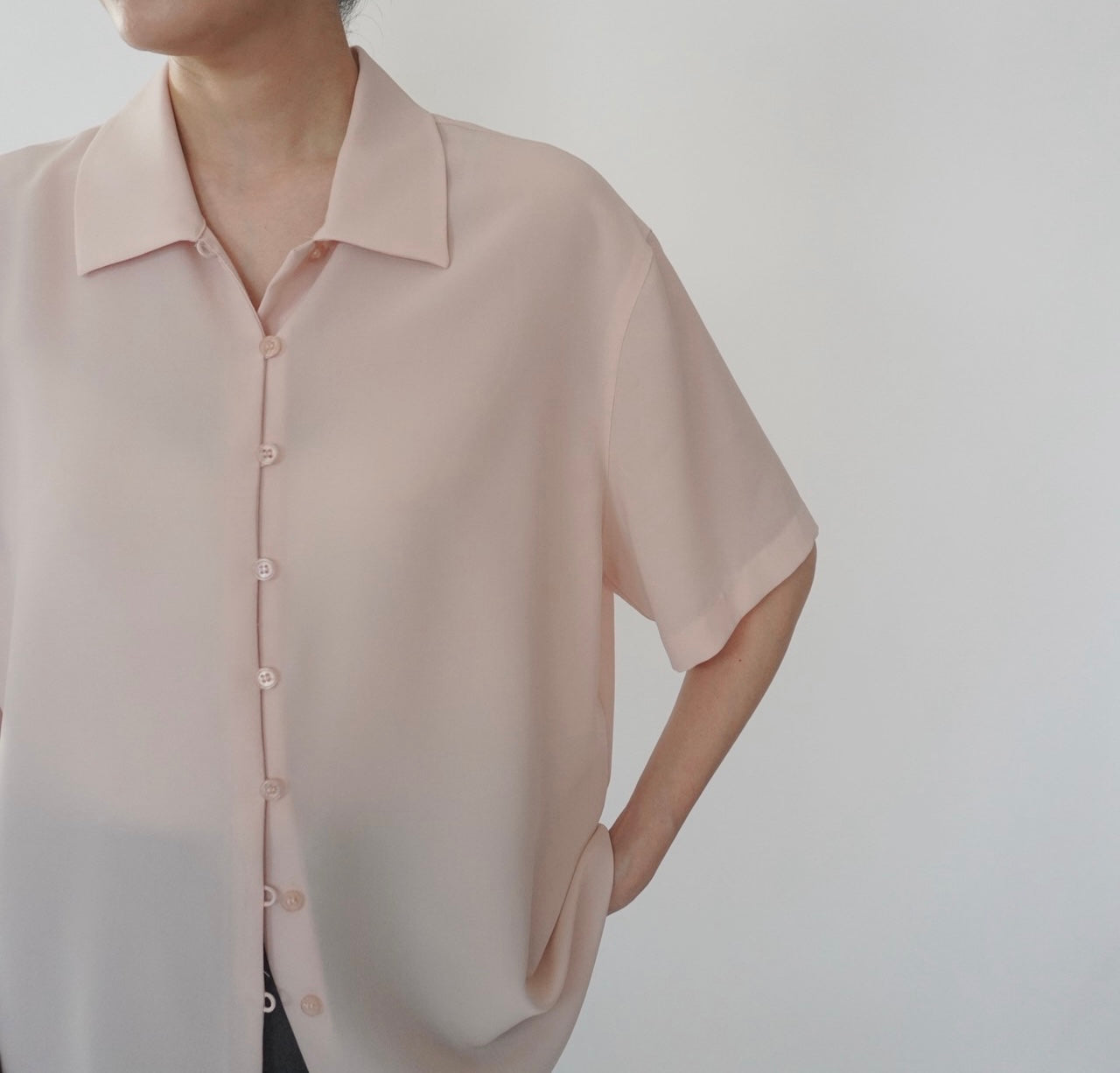 90s Light Pink Shirt