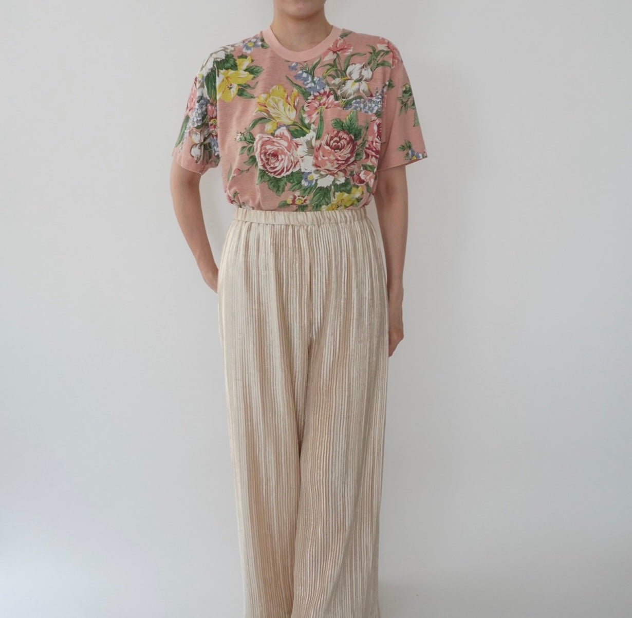 90s floral Printed T-shirt