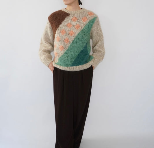 80s EURO Design Mohair Knit