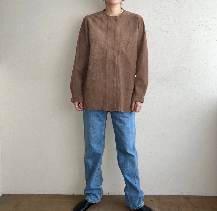 90s Suede Blouse