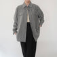 90s Gray Striped Shirt
