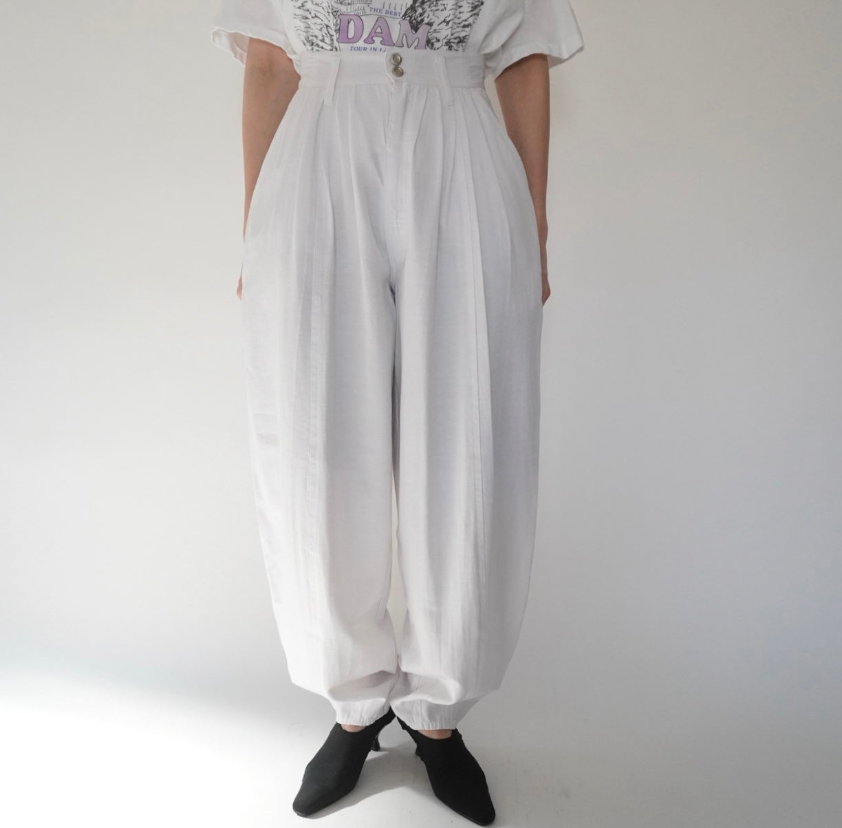 80s Design Wide Pants