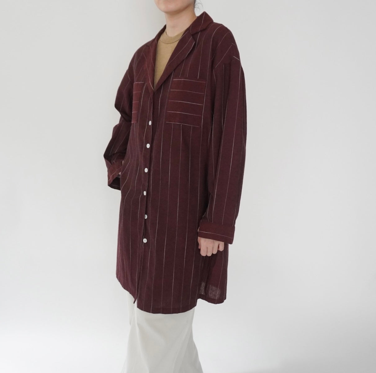 90s Striped Long shirt