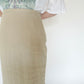 90s EURO Linen Maxi Skirt