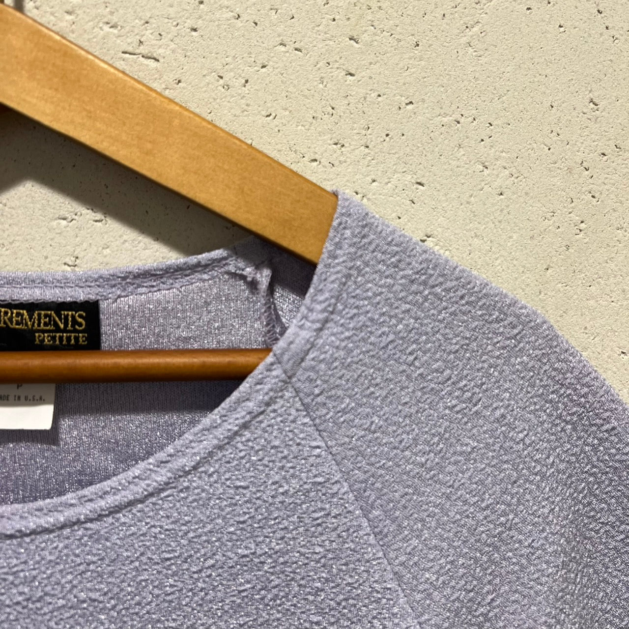 90s Light Purple Top Made in USA