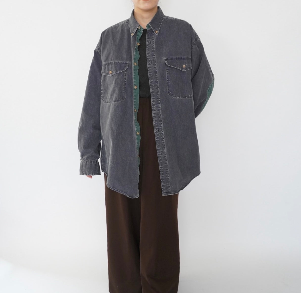 90s Two Tone Cotton Shirt