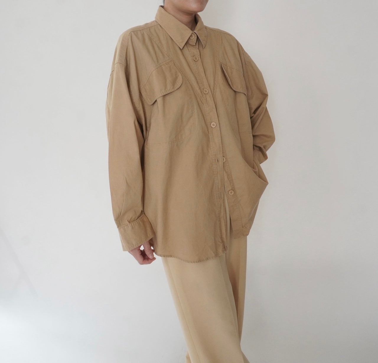 90s Cotton Design Shirt