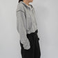 90s Hooded Zip Sweater