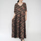 80s Floral Printed Rayon Dress