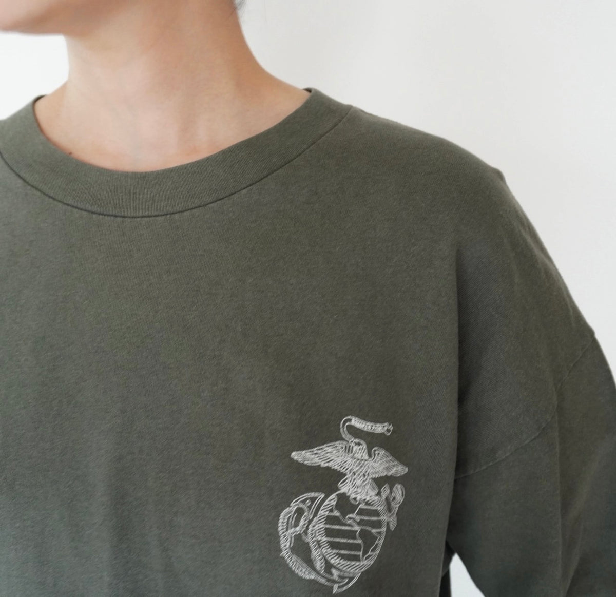 90s Printed Long Sleeves T-shirt Made in USA