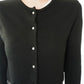 90s Black Cropped Cardigan