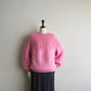 80s Ribbed Design Knit