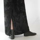 80s  Velour Maxi Skirt
