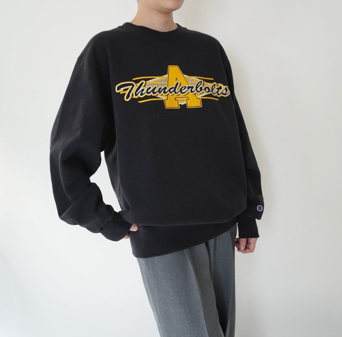 90s  ”Champion” Printed Sweater Made in USA