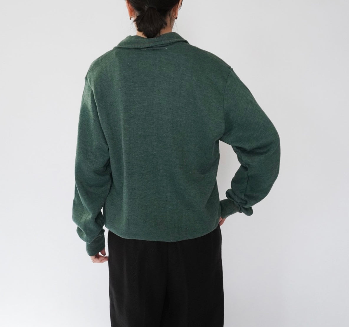 70s "Sears"  Half-Zip Sweater Made in USA Dead Stock