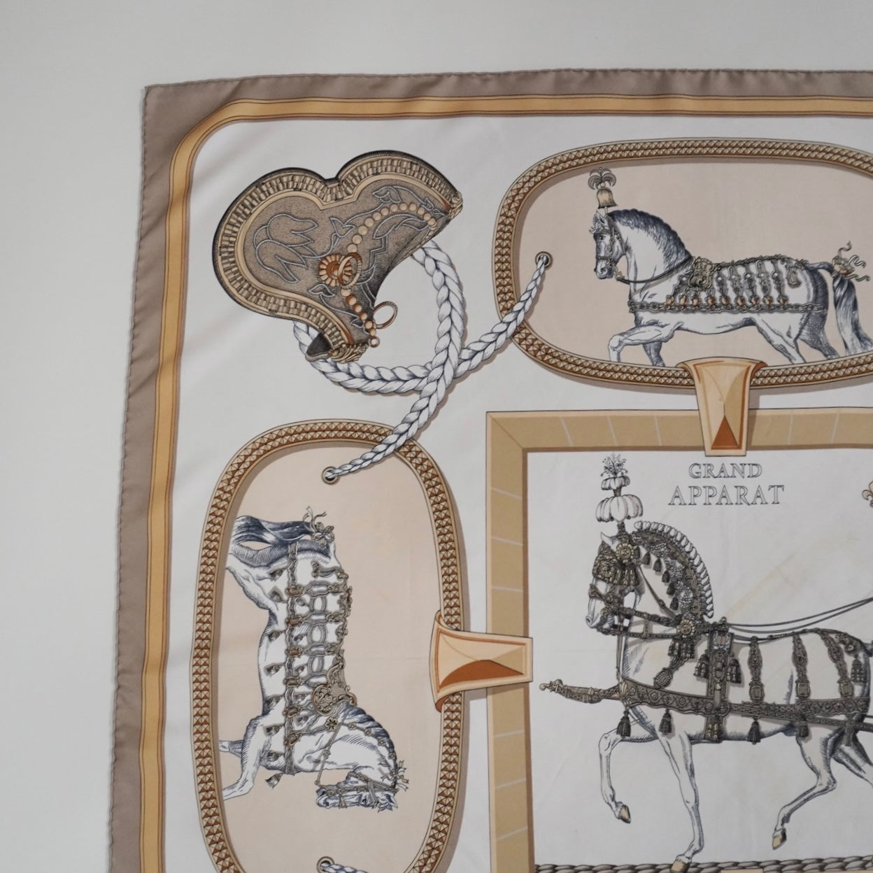"Hermès " Silk Scarf Made in France