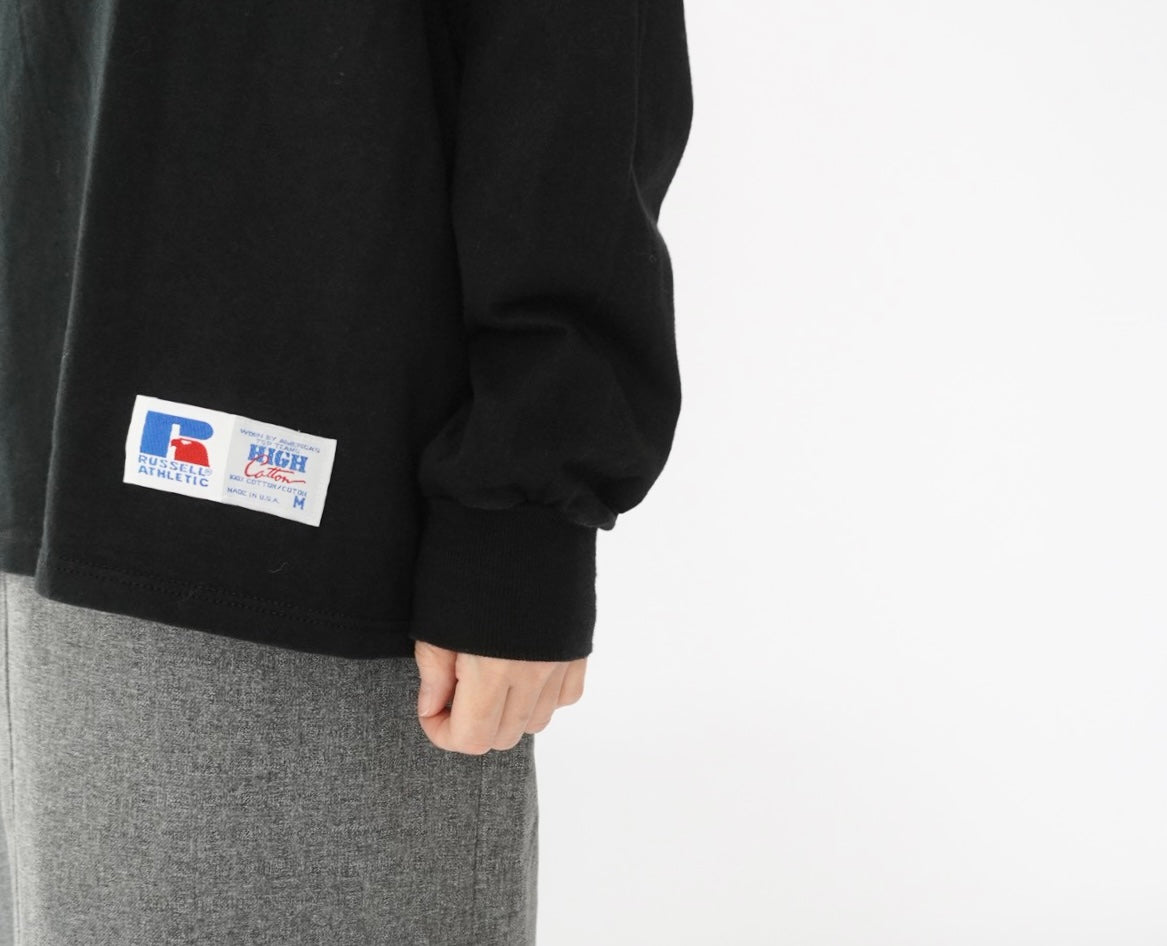 90s Mock Neck Long Sleeves T-shirt  Made in USA