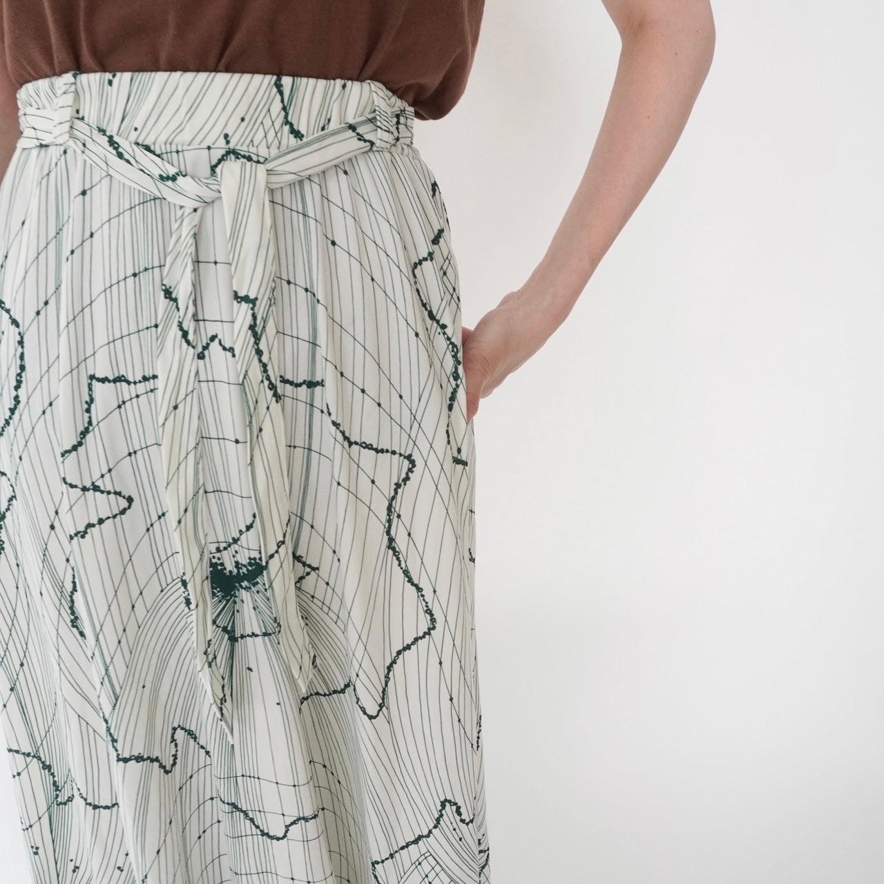 70s Pattern Skirt Made in Canada