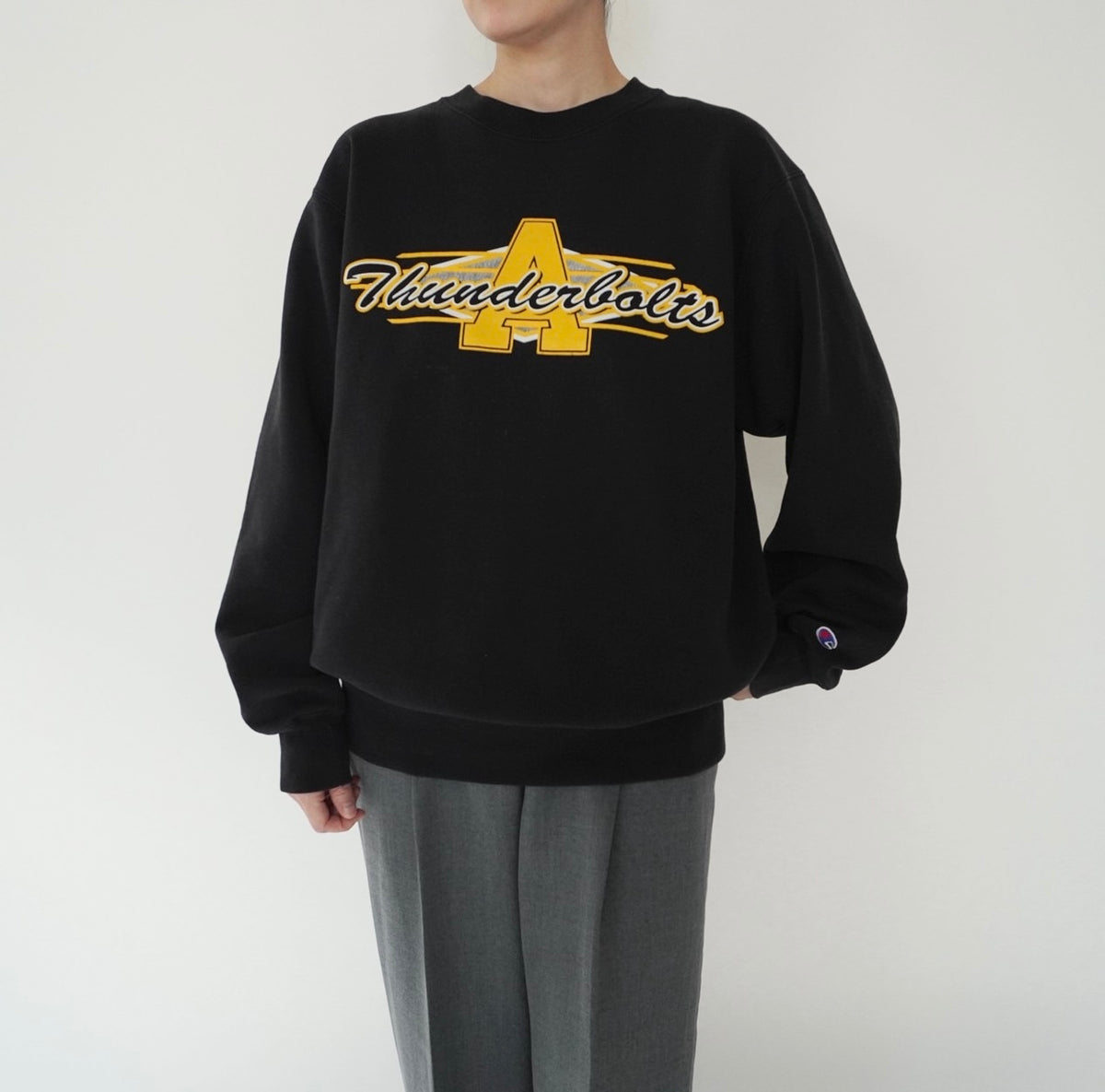90s  ”Champion” Printed Sweater Made in USA