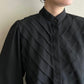 90s Pleated Design Blouse Made in USA