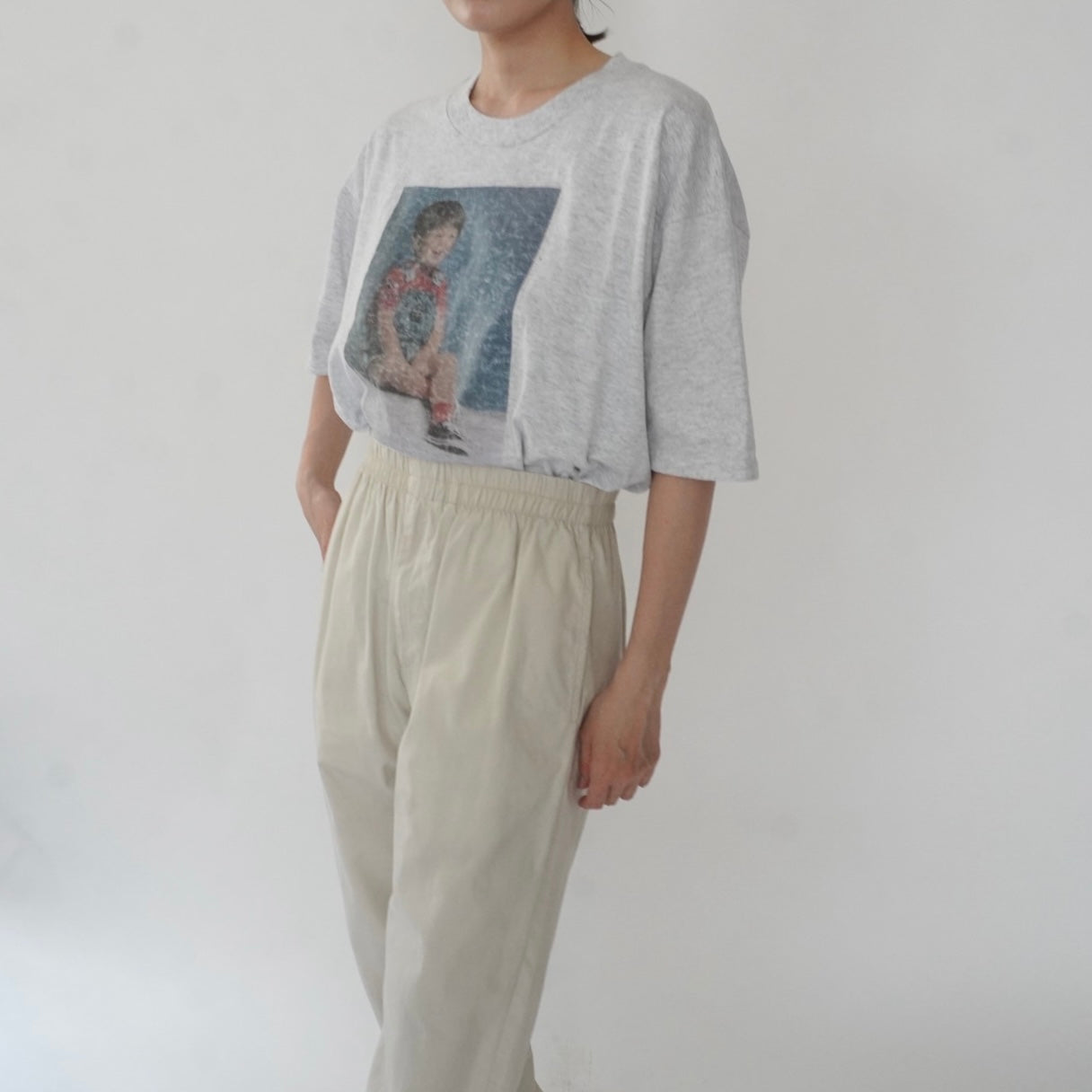 90s Photo Printed T-shirt Made in USA