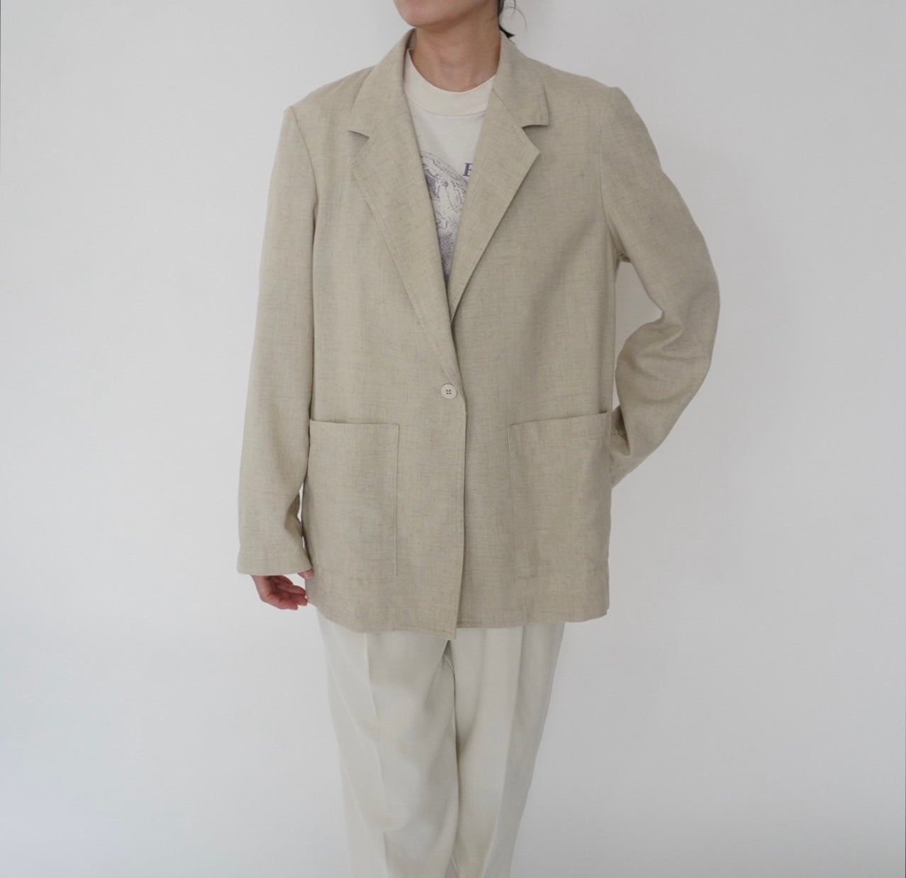 90s Rayon Light Jacket