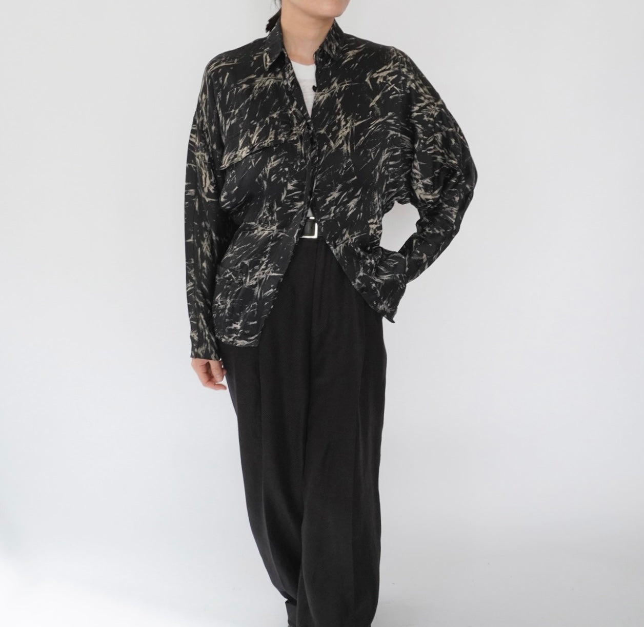 90s EURO Silk Design Shirt