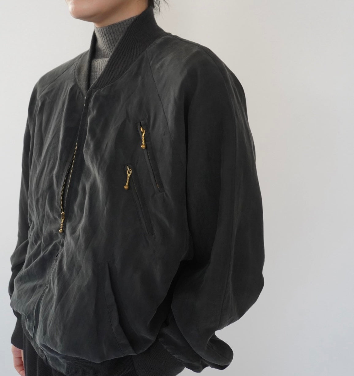 90s EURO Silk Design Light Jacket