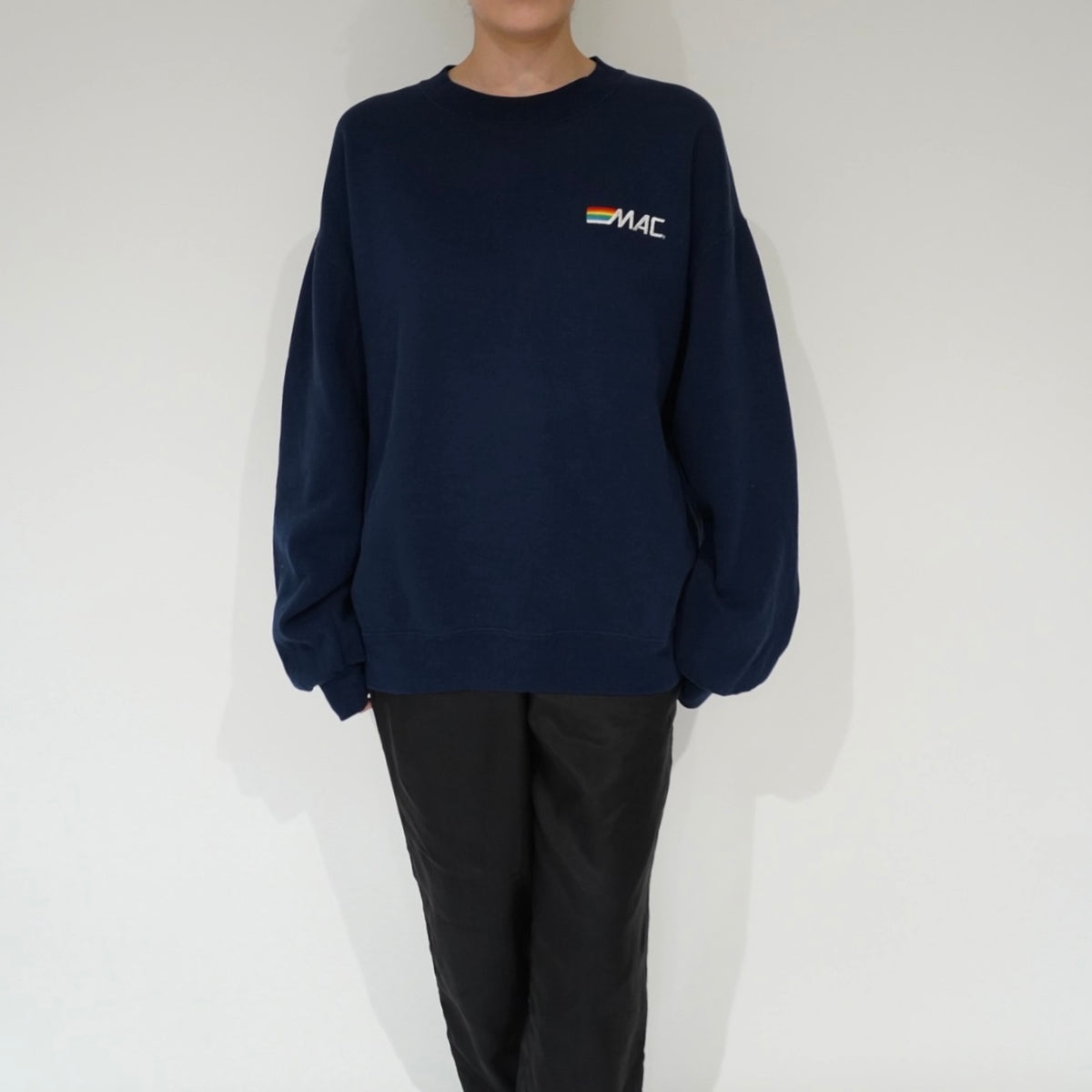 90s "MAC" Embroidery Sweater Made in USA