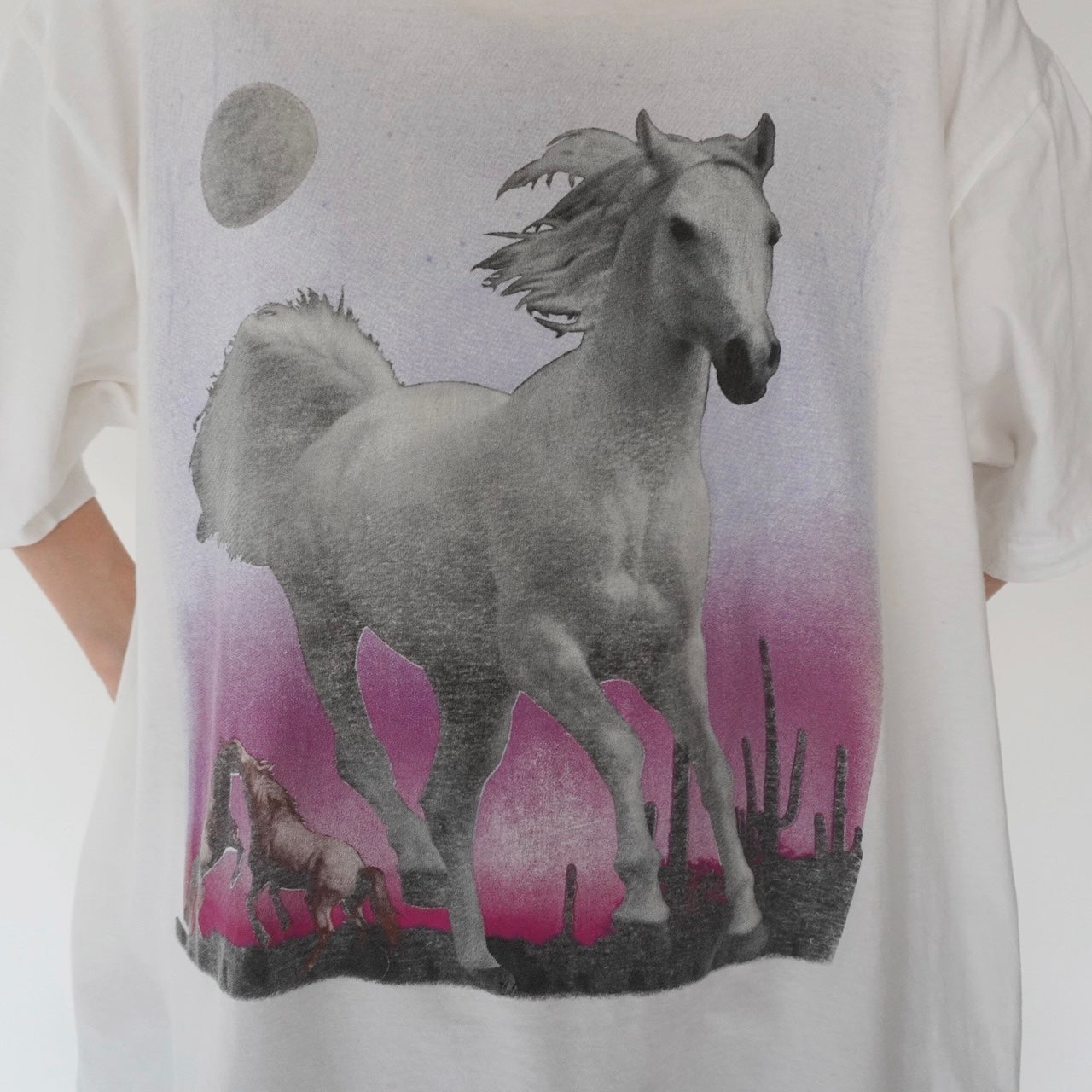 90s EURO Horse Printed T-shirt