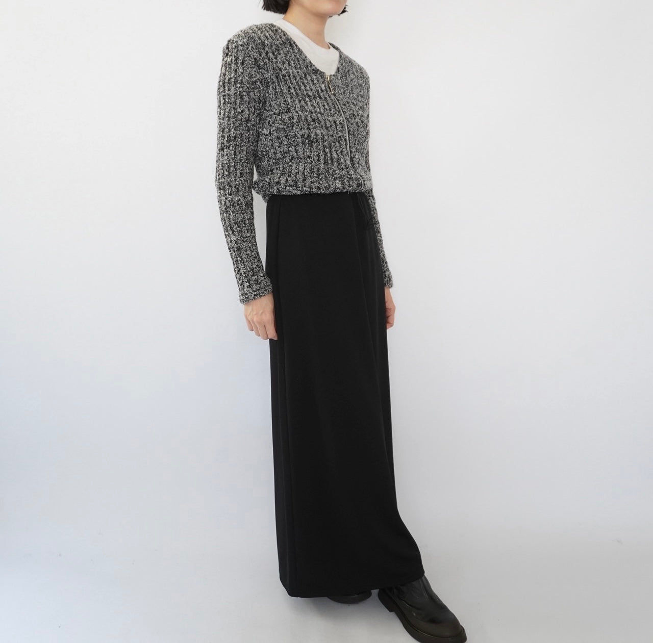 90s Black Maxi Skirt Made in USA