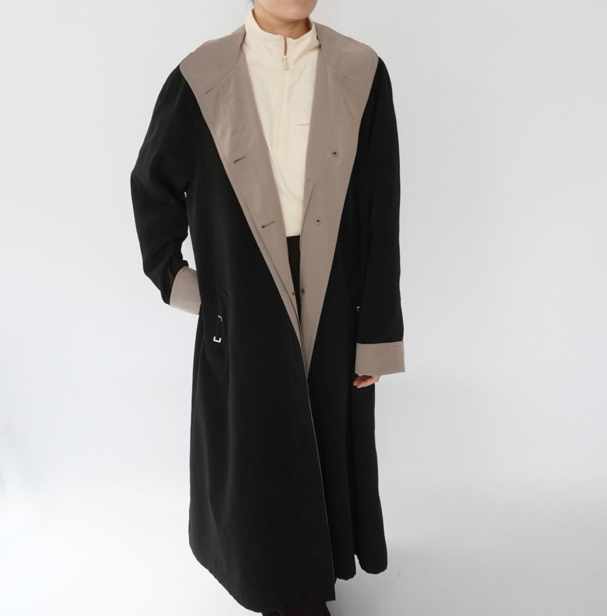 90s Black Light Coat