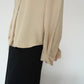 90s Beige Silk Shirt
