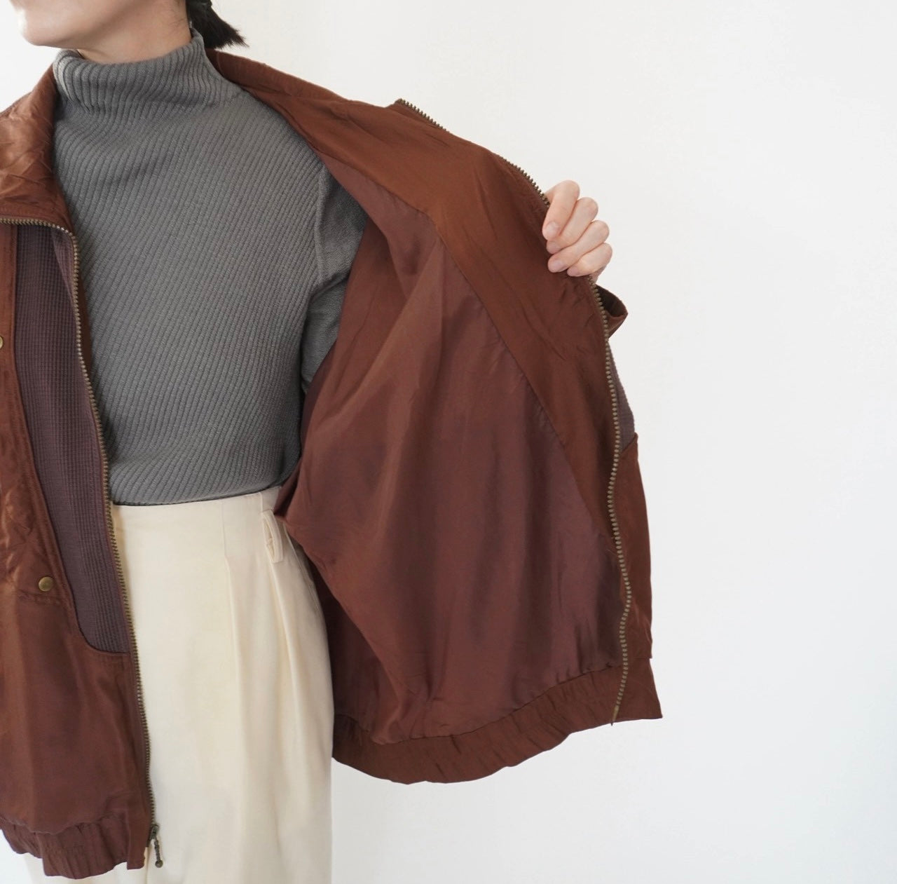 90s Silk Design Light Jacket