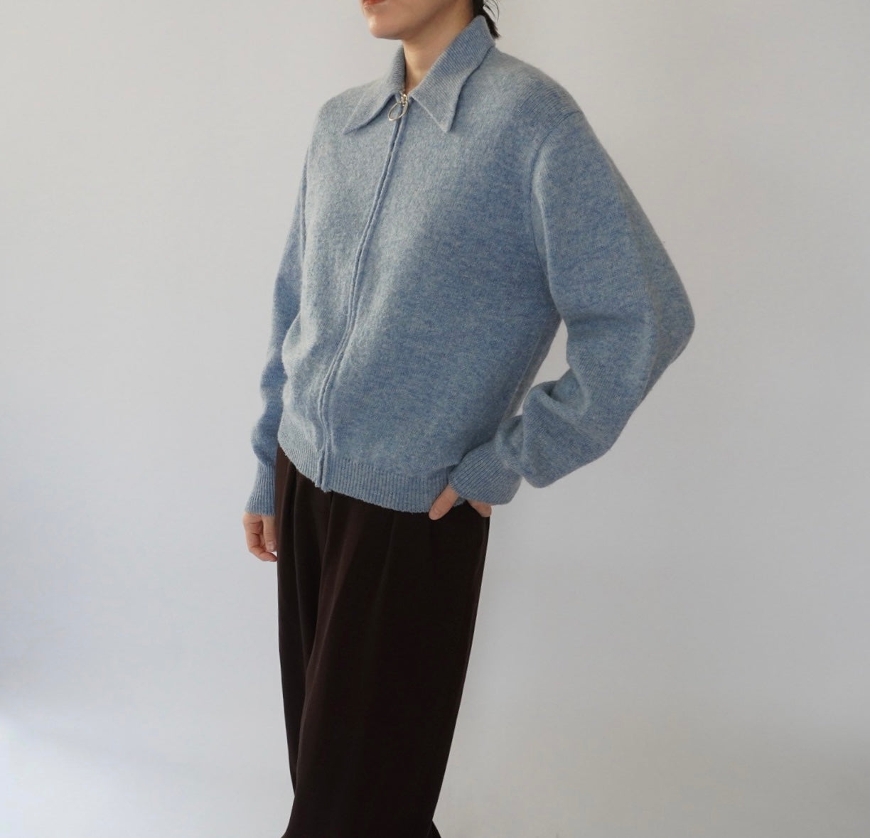 70s Ring Zip Knit
