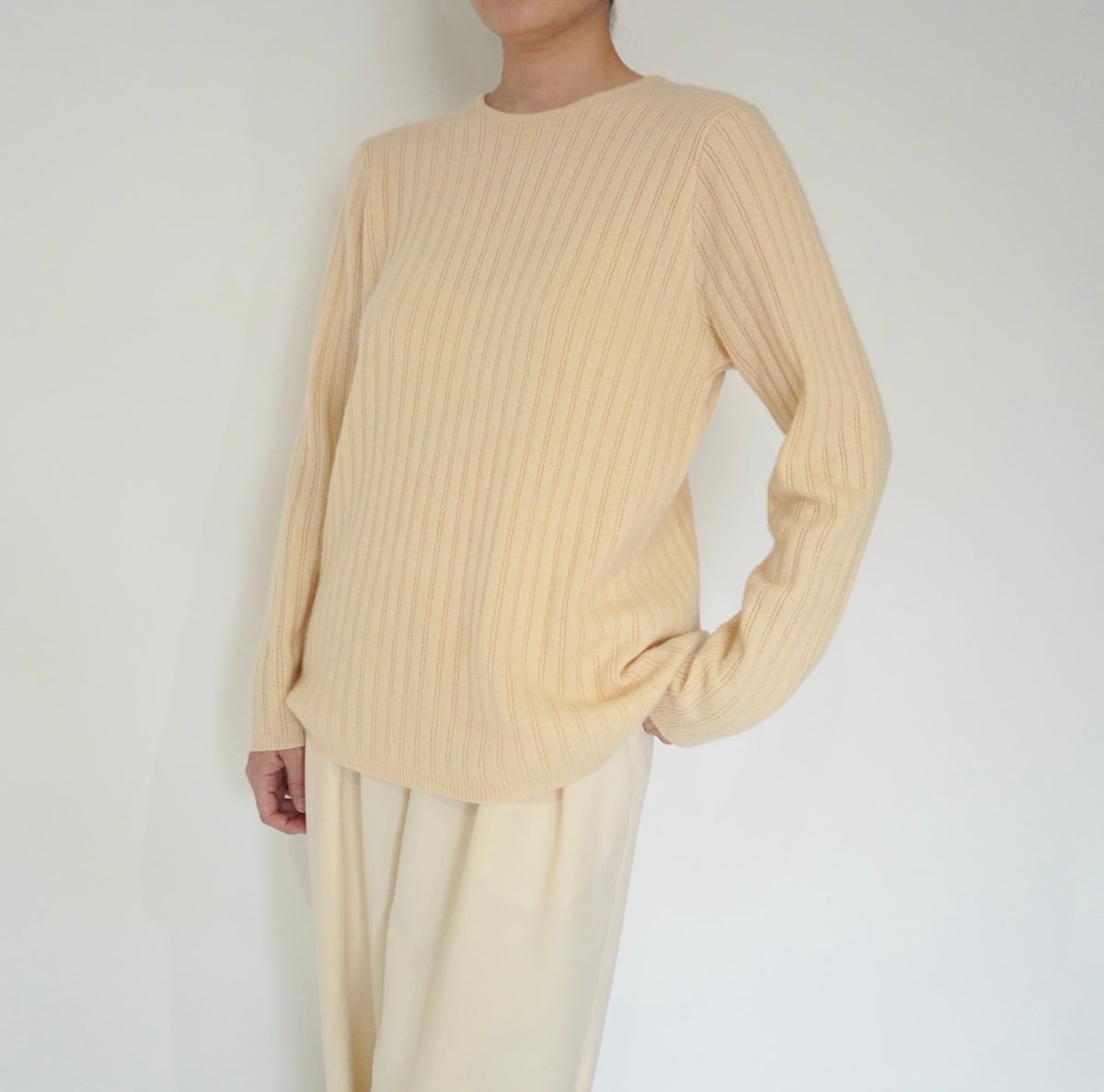 90s Ribbed Cashmere Knit