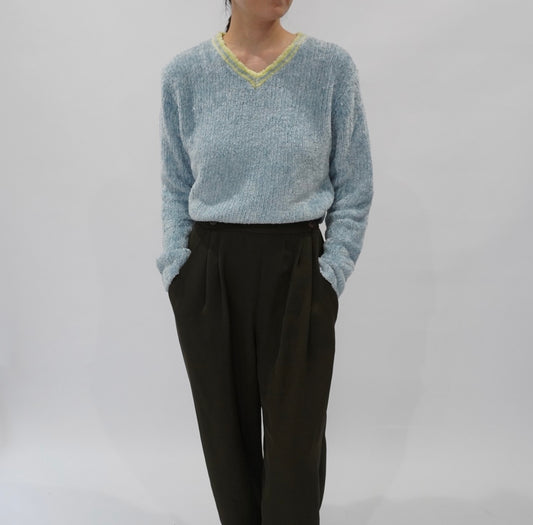 90s Light Blue Top