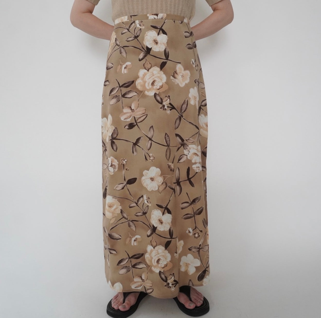 90s Floral Print Skirt Made in USA