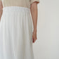 90s White Linen Skirt