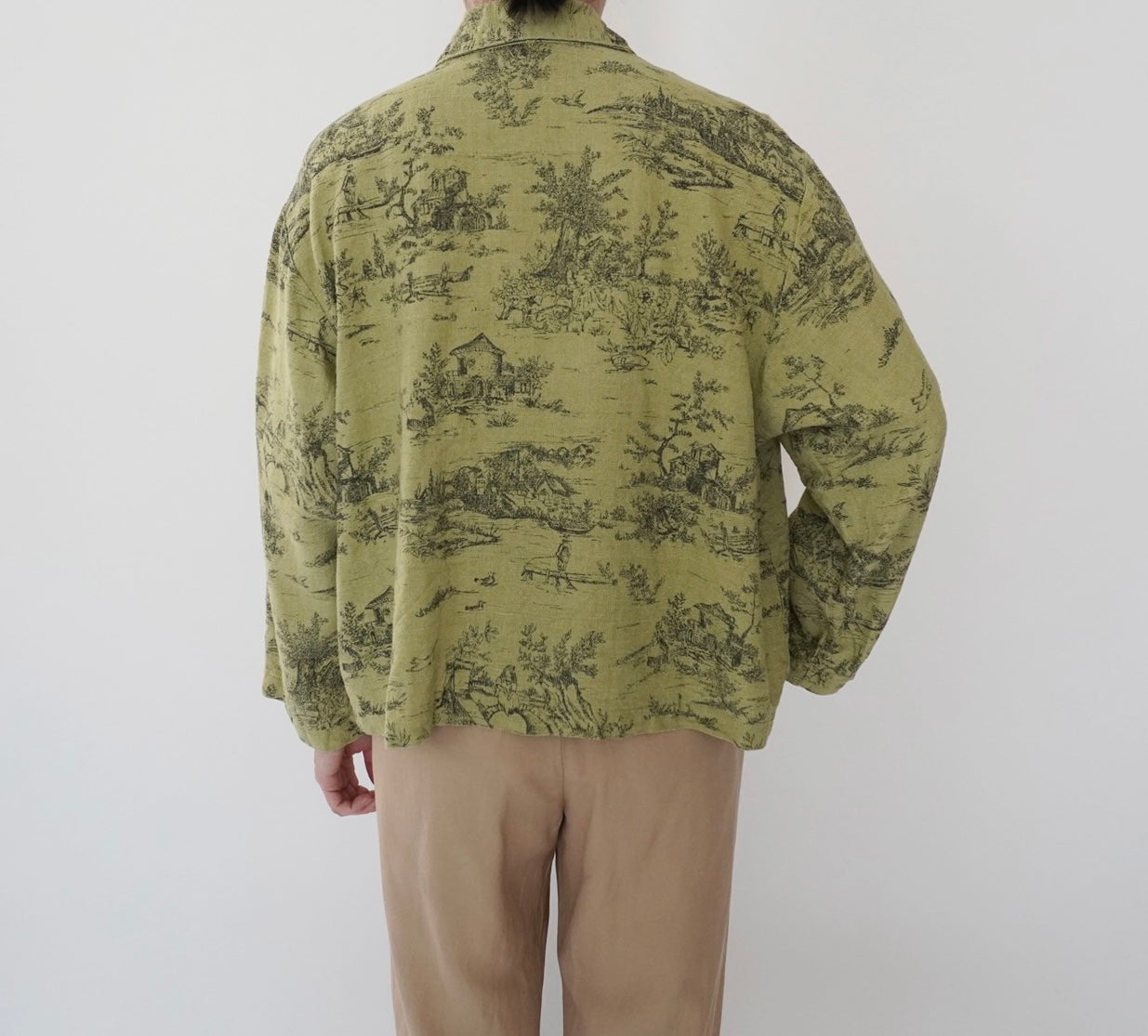 90s Pattern Shirt Jacket Made in USA