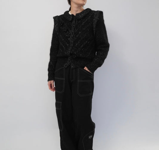 80s Flower Design Knit Made in Italy