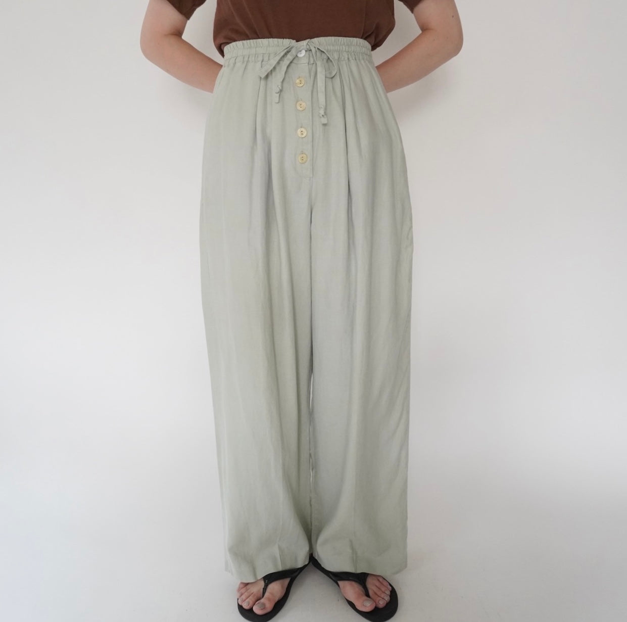 90s Sage Green Two-Piece Suit