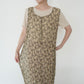 90s Floral Print Sheer Dress