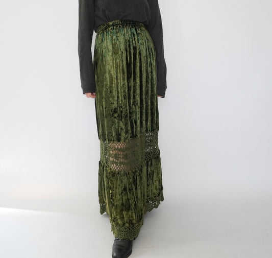 90s Velour Skirt