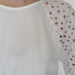 80s Cut Lace Design Blouse