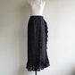 70s Lace Design Maxi Skirt
