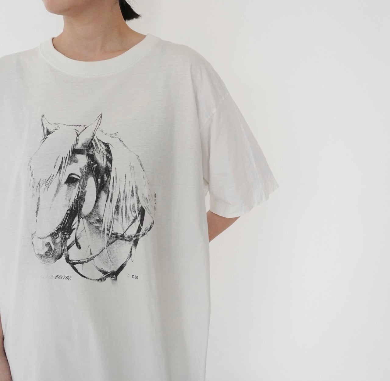90s EURO Horse Printed T-shirt