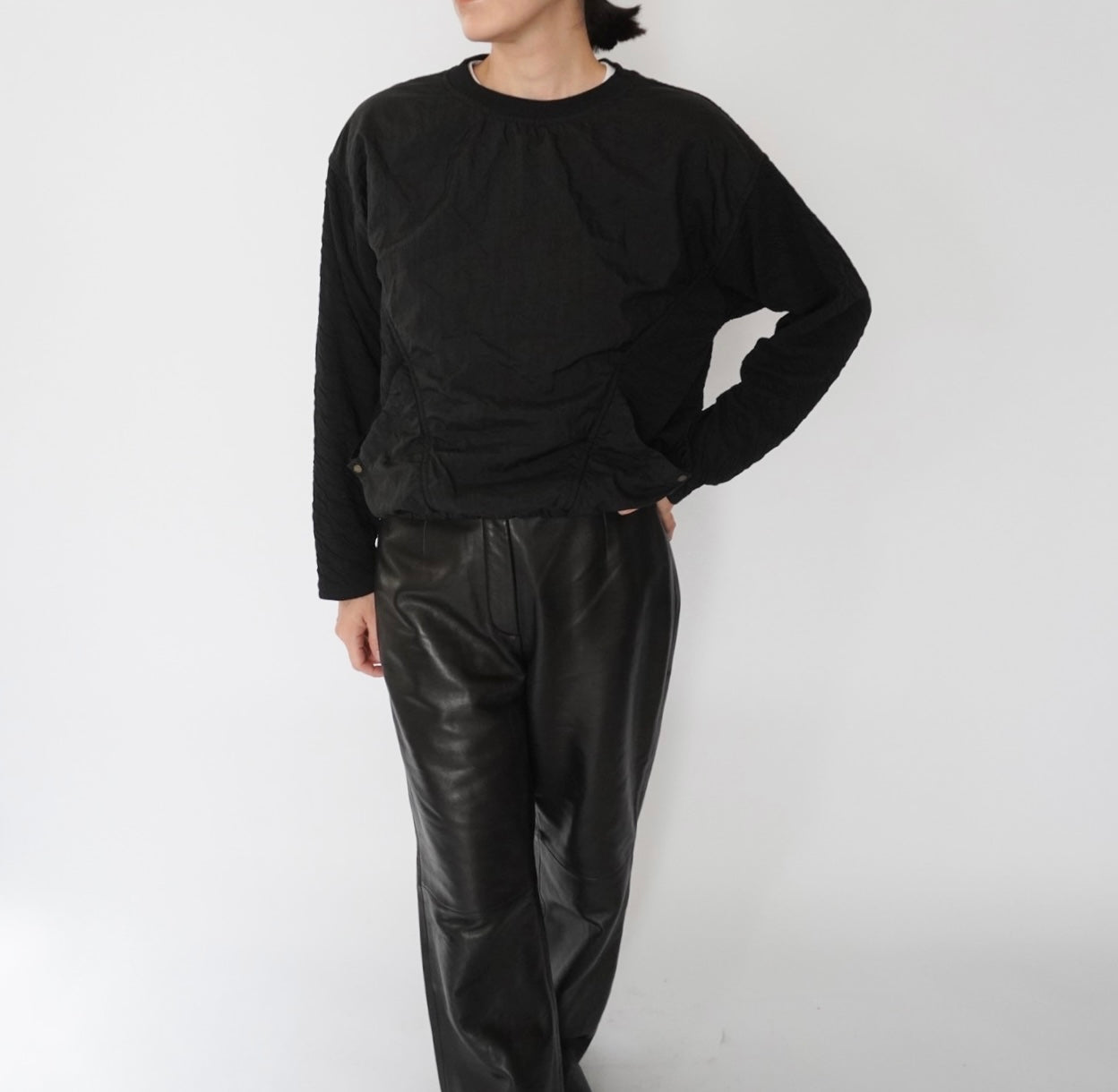 90s Nylon×Cotton Top