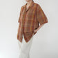 90s Linen Plaid  Shirt
